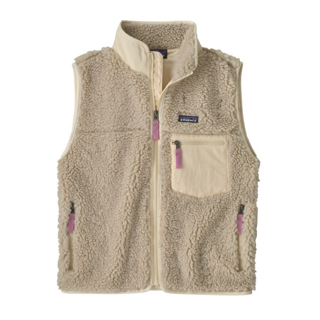 Patagonia Classic Retro-X Vest Womens Natural w/Light Violet