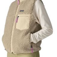 Patagonia Classic Retro-X Vest Womens Natural w/Light Violet