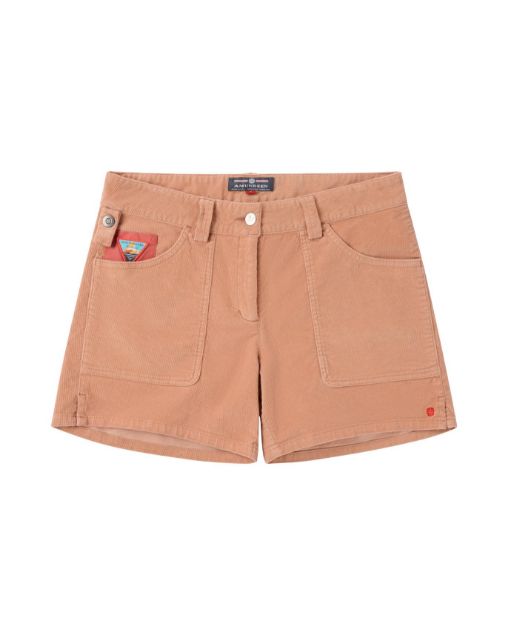 Amundsen 5Incher Cord G. Dyed Shorts Womens Apricot