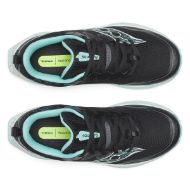 Saucony Peregrine 16 GTX Womens Black/Aqua
