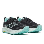 Saucony Peregrine 16 GTX Womens Black/Aqua