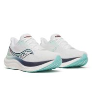 Saucony Triumph 23 Womens White/Navy