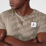 Saysky Reactive Flow T-Shirt Dark Beige Logo