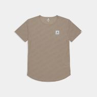 Saysky Reactive Flow T-Shirt Dark Beige Logo