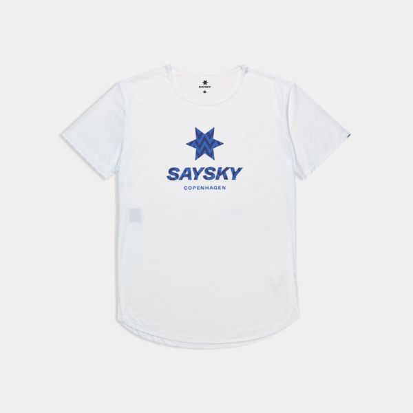 Saysky Zig Zag Flow T-Shirt White