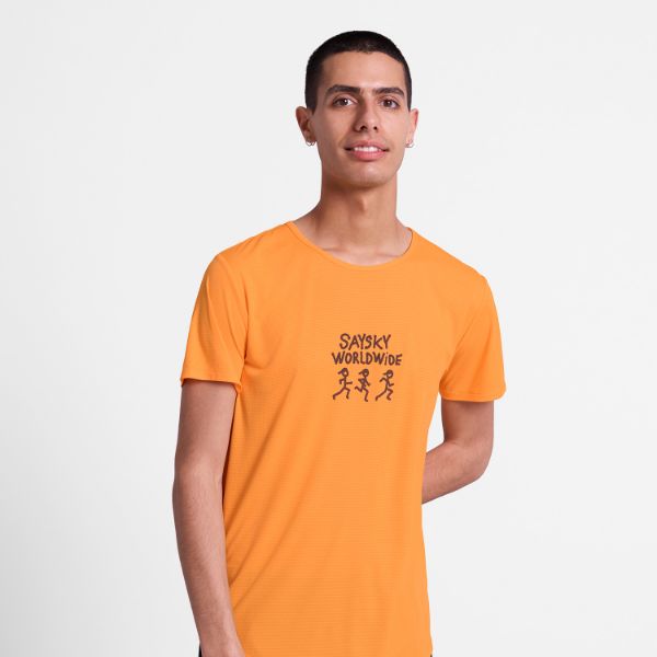 Saysky Statement Flow T-Shirt Orange