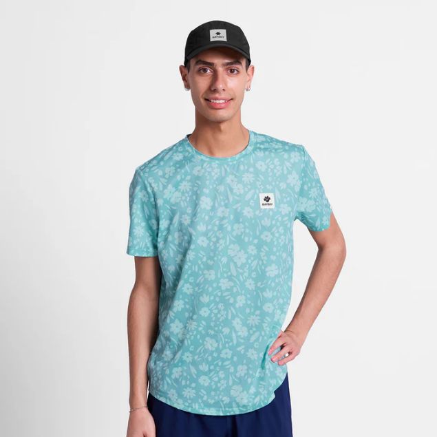 Saysky Flower Combat T-Shirt Light Blue/Flower