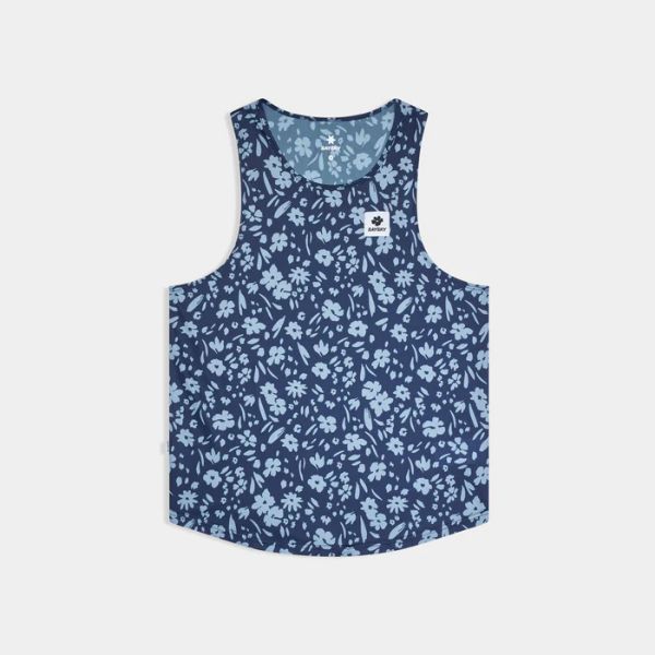 Saysky Flower Combat Singlet Blue Flower