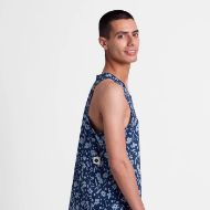 Saysky Flower Combat Singlet Blue Flower