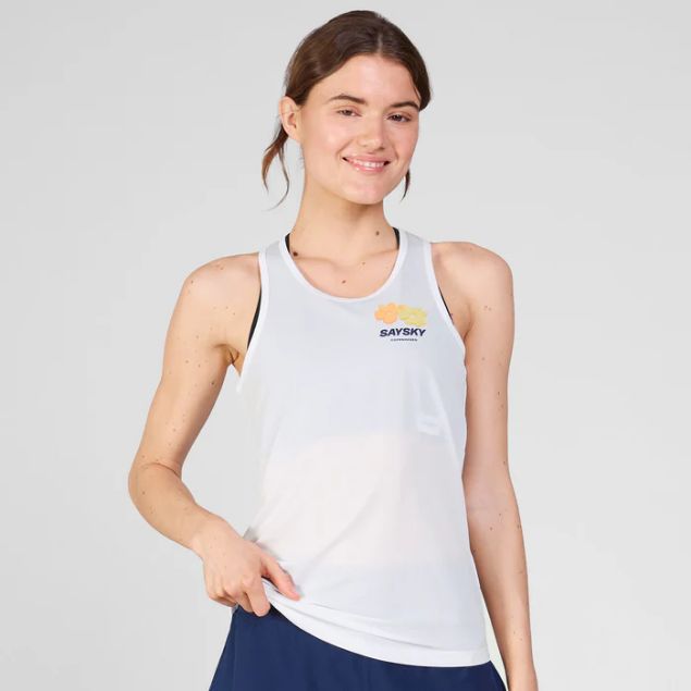 Saysky Flower Combat Singlet Womens White