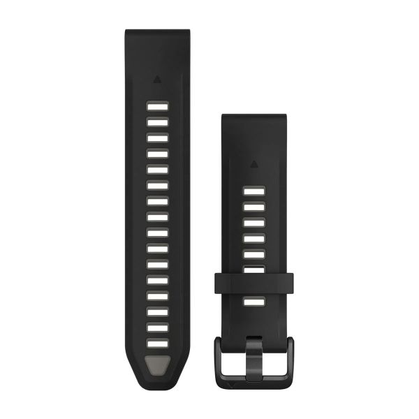 Garmin Fenix 8 Silicone Band QF 20mm Black/Pebble Gray 