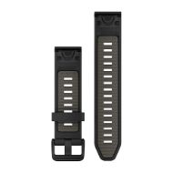 Garmin Fenix 8 Silicone Band QF 20mm Black/Pebble Gray 