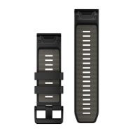 Garmin Fenix 8 Silicone Band QF 26mm Black/Pebble Gray 