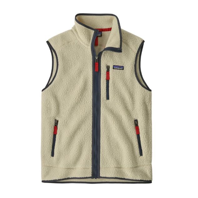 Patagonia Retro Pile Vest  Pelican w/Smolder Blue